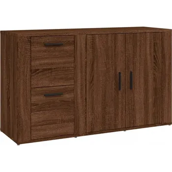 Komoda Skříňka z dřevotřísky, hnědý dub, 100x33x59,5 cm