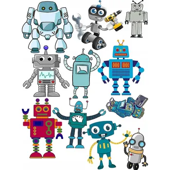 Odstranitelné tetování Smyvatelné tetování pro děti - ROBOTI