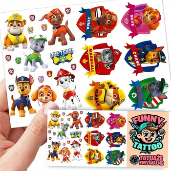 Odstranitelné tetování Filmová a herní nálepka na tetování Dětské vodní tetování Omyvatelné k narozeninám Dárek Dočasný dárek pro děti Originální opakovaně použitelné Spousta Vzorů