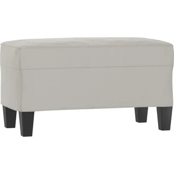 Zahradní lavice Multifunkční lavice z mikrovlákna světle šedá 70x35x41 cm