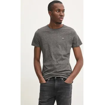 Pánské oblečení Tričko Tommy Jeans DM0DM09586 šedá 90X, vel. XL