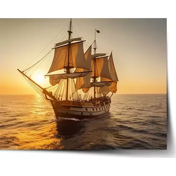 Plakát Sablio Plakát Plachetnice na klidném moři 2 - 60x40 cm