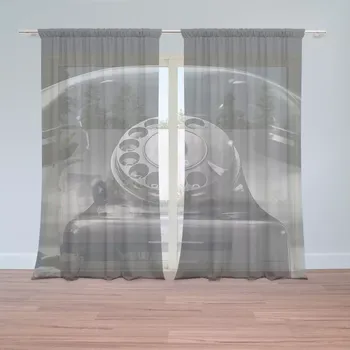 Záclona Sablio Záclony Starý telefon: 2ks 150x250cm