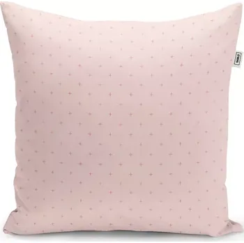 Polštář Sablio Polštář Růžové křížky na světle růžové - 40x40 cm
