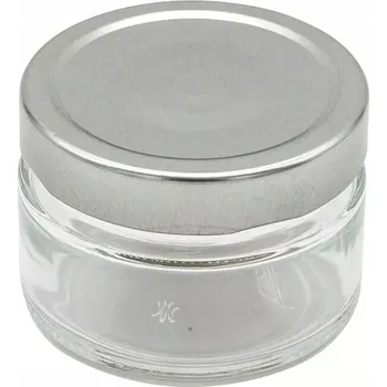 Sklenice Gastrozone Sklenice Elena 106 ml 6 ks, stříbrné víčko