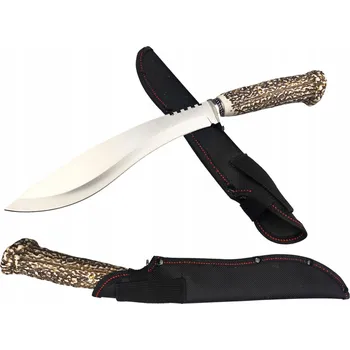 Pracovní nůž Lovecká mačeta Kukri NŮŽ pro Přežití, lovecký NŮŽ s Parohem MAC15