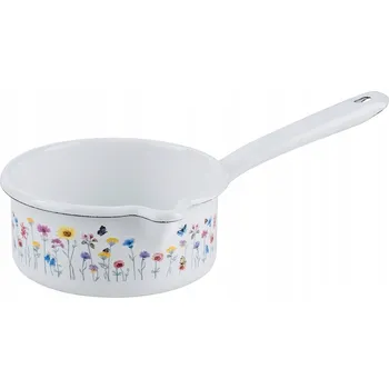 Hrnec KAUFGUT Rendlík indukční Casserola 14cm 3/4L Riess - Flora, bílý