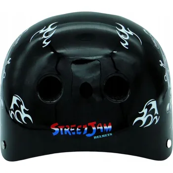 Cyklistická přilba Helma Lebka černo-stříbrná - velikost S