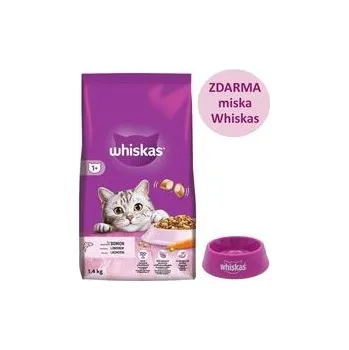 Krmivo pro kočku Whiskas adult losos 1400 g + dárek Whiskas miska exp 3/26