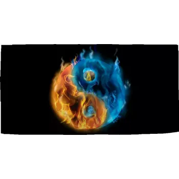 Osuška Sablio Ručník Ohnivé jin a jang - 30x50 cm