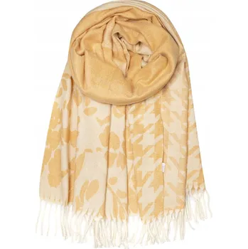 Šála Teplá Tkaná Šála Kostkovaný šátek dlouhý (Žlutá)