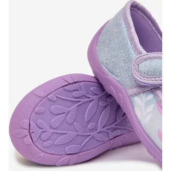 Dívčí tričko Dětské balerínky-papuče na suchý zip – světle modré Olivessa (Frozen Kraina Lodu) Velikost: 27