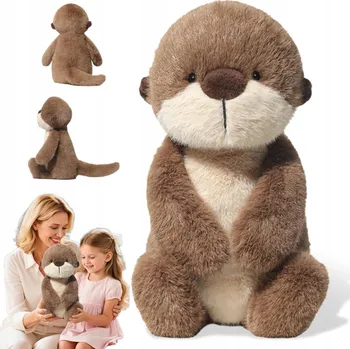 plyšák Plyšová Vydra 36 cm, Mazlivá Hračka jako Dárek pro Děti