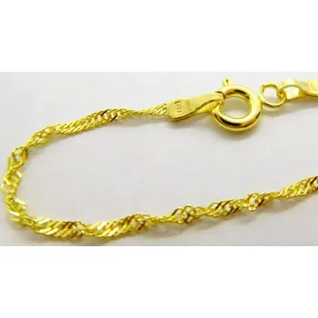 Řetízek Klenoty Budín Dámský prodloužený zlatý řetízek TWIST 585/1,51gr 55cm 01507 (Klenoty Budín Dámský prodloužený zlatý řetízek TWIST 585/1,51gr 55cm 01507)