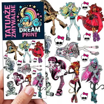 Odstranitelné tetování Filmová a herní nálepka na tetování Dětské vodní tetování Omyvatelné k narozeninám Dárek Dočasný dárek pro děti Originální opakovaně použitelné Spousta Vzorů