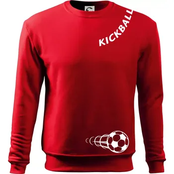 Chlapecké tričko Kickball nápis šikmo - Mikina Essential dětská - 146 cm/10 let ( Červená )