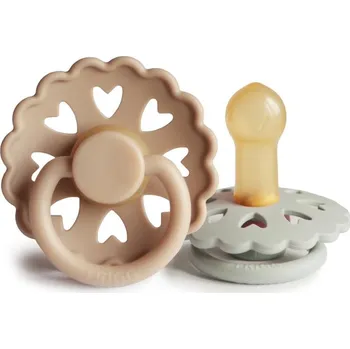 dudlíky FRIGG Round Latex The Emperors New Clothes/Clumsy Hans dudlík Size 2 2 ks