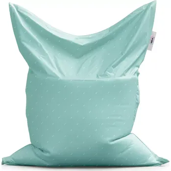 Sedací pytel Sablio Sedací vak Classic Bílé čárky na tyrkysové - 150x100 cm