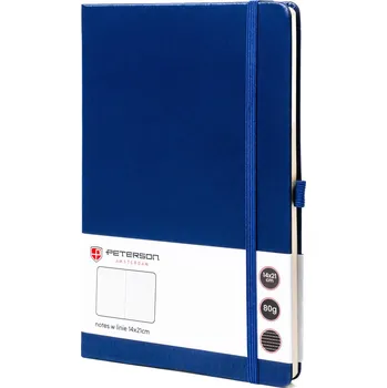 Outdoorové zavazadlo Peterson Černý zápisník A5 s potištěnými linkami Barva: námořnictvo