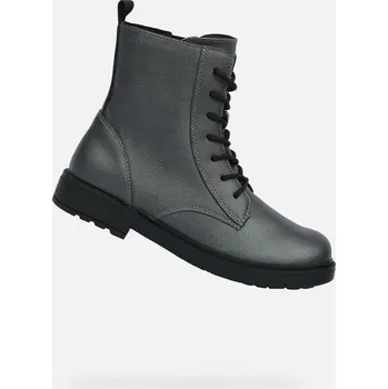 Dívčí tenisky Šedé dívčí kotníkové boty Geox Eclair Girl GEOX černá | šedá 3482901