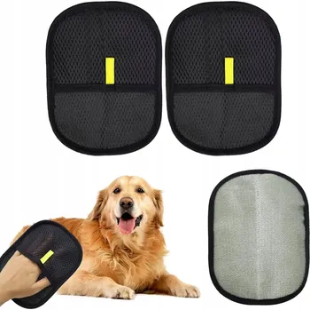 Kosmetika pro psa RUKAVICE pro sběr chlupů z oblečení, koberců a nábytku – VÝKONNÁ, odstraňuje chlupy, VELKÁ