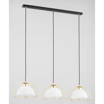 Lampa lustr lišta bílá zlatá černá NERSY 62431A