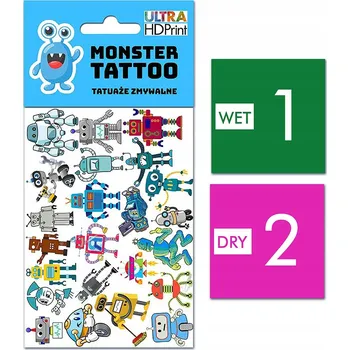 Tetování Smyvatelné tetování pro děti - ROBOTI