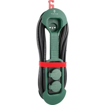 Prodlužovací kabel Viking síťová prodlužovací zásuvka R280, 2x AC 230V, IP44, délka 8 m, VR280