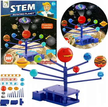 Dětská vědecká sada SLUNEČNÍ SOUSTAVA EDUKAČNÍ SADA PLANETY 3D PROJEKTOR MODEL NA BATERIE