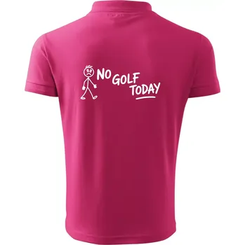 Pánská košile No Golf Today - Polokošile pánská Pique Polo 203 - 4XL ( Purpurová )