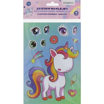 kreativní sada SADA NÁLEPEK VYTVOŘ SI SVÉHO JEDNOROŽCE UNICORN