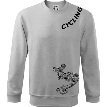 Chlapecké tričko Cycling nápis šikmo - Mikina Essential dětská - 158 cm/12 let ( Světlešedý Melír )