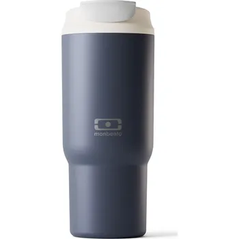 monbento Termohrnek s víčkem a brčkem Travel Infinity Blue 600 ml