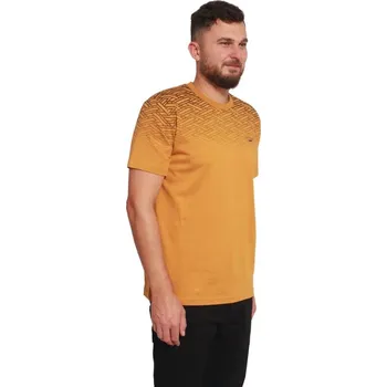 Pánské tričko Tričko krátký rukáv DEN okrová XXL