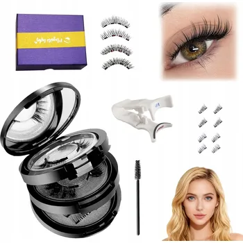 Umělé řasy Magnetické Řasy Sada 4 párů Bondingové Přirozený Elegantní Vzhled Bez lepidla