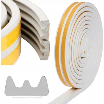 Těsnění do okna a dveří Těsnění Goldflex 4 mm x 0,9 cm x 600 cm bílé