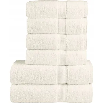 Ručník Sada Ručníků SOLUND Krémová, 100% Bavlna, 50x100 cm, 70x140 cm