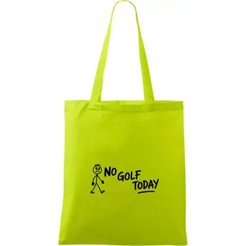 No Golf Today - Taška bavlněná - 42 x 38 cm ( Limetková )
