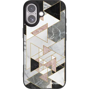 Pouzdro na mobilní telefon Picasee silikonový černý obal pro Apple iPhone 17 - Light geometry