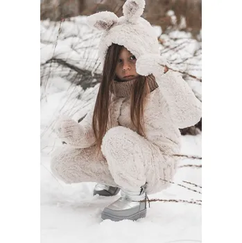 Dívčí sněhule Dětské sněhule Big Star KK374218 Šedo-stříbrná 34