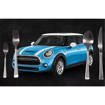 prostírání Sablio Prostírání Mini sedan Černé pozadí: 40x30cm