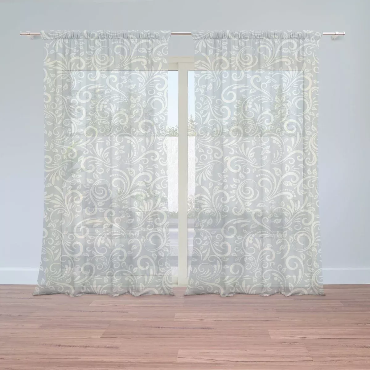Sablio Záclony Nežná krajka: 2ks 150x250cm
