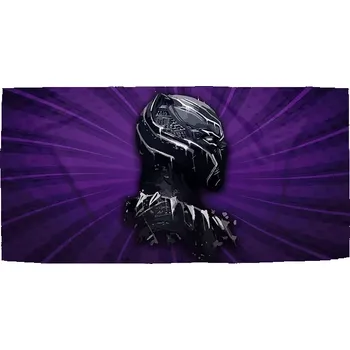 Osuška Sablio Ručník BLACK PANTHER z profilu Fialový - 50x100 cm