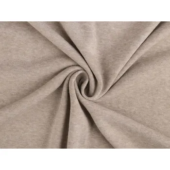 Úplet balvněný počesaný Premium METRÁŽ - 3 (315 g/m²) béžová světlá