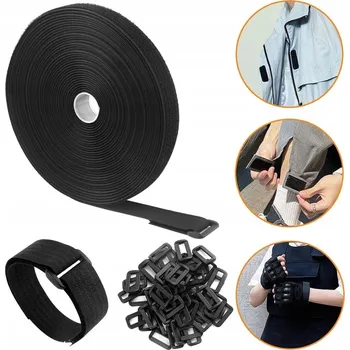 ORGANIZÉR NA KABELY SUCHÝ ZIP PÁSKA 10M x 2CM ČERNÝ SILNÝ