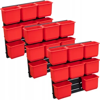 QBRICK SYSTEM ONE 200 Organizer XL Dva boxy pro pegboard desku X3