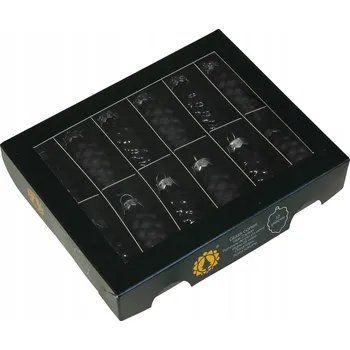 Vánoční dekorace VÁNOČNÍ VÁNOČNÍ BAŇKY NA STROMEČEK ŠIŠKY ČERNÉ 12 KS