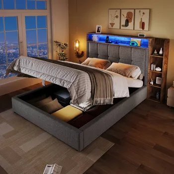 Postel Jednolůžková dřevěná postel Arhatreya 90x200 cm šedá