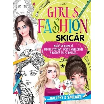 omalovánky Girls fashion - skicár - Foni book Foni book