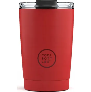 Nerezový termohrnek COOL BOTTLES Vivid Red třívrstvý 330ml